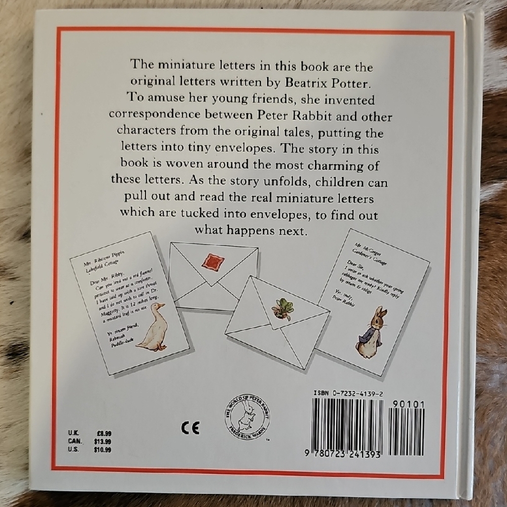 Dear Peter Rabbit Book With Real Miniature Letters - Picture 4 of 6